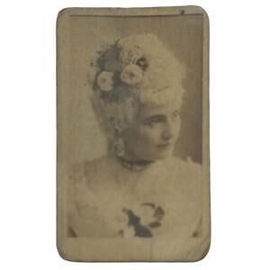 Antique Victorian American Tobacco Cards Actress Photo Card Rare 1890s